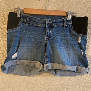 Maternity denim short - stretchy - size M